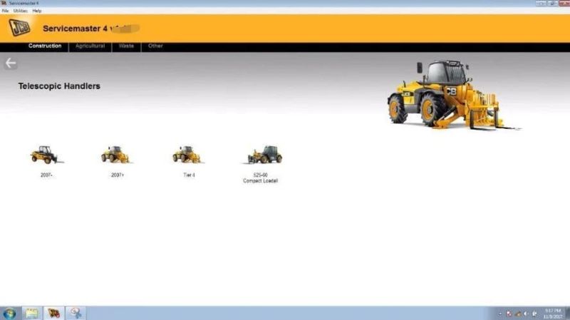 Jcb Electronic Service Tool with Jcb Service Master V1.73.3 Heavy Duty Truck Diagnostic Scanner