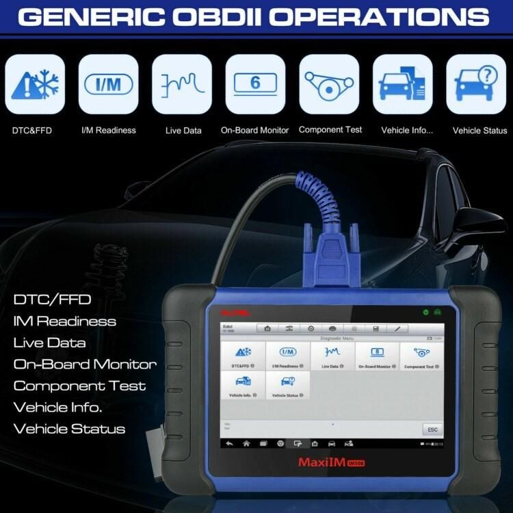 Autel Maxilm Im508 Key Fob Programmer and IMMO Tool Equipped with The XP200 Key Programmer Powerful OE Level Full System Diagnostic Tools for All Cars