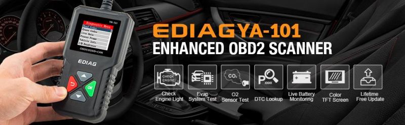 Ediag Ya101 Auto Scanner Same as Launch Cr3001 Obdii Test