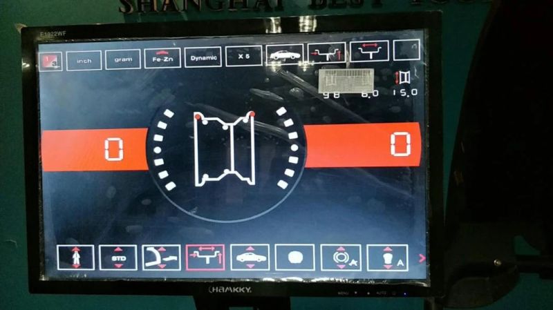 LCD Display Automatic Automobile Workshop Equipment for Wheel Balancing