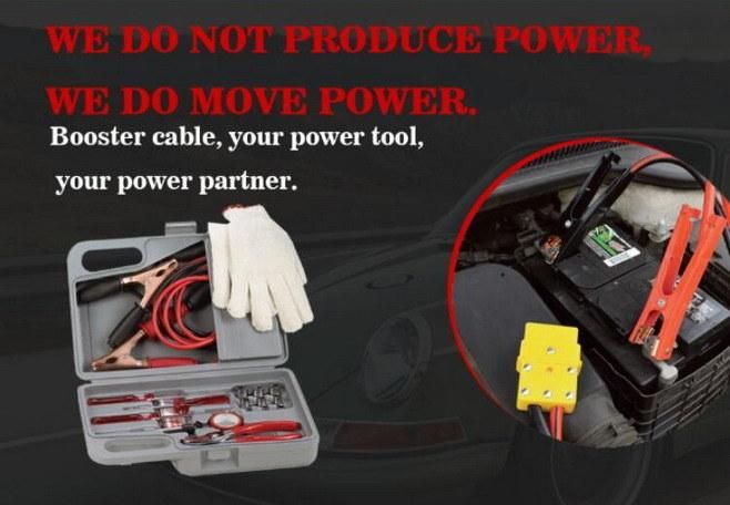 Car Battery Clip Car Emergency Battery Power Line Booster Cable 2.5m Car Battery Cable Heavy Duty Booster Cables