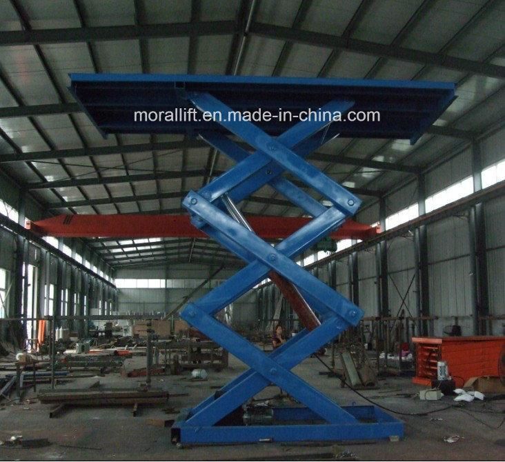 Hydraulic Stationary Heavy Loading Car Scissor Parking Lift with CE