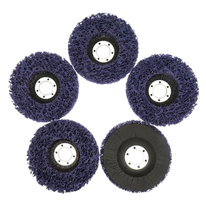 4.5 Inch 115mm Benchmark Abrasives Roll Lock Easy Clean and Strip Discs for Polishing & Grinding