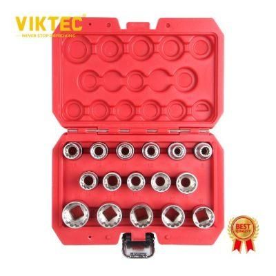 16PCS 1/2&quot;Dr. Gear Lock Socket Set (VT13776)