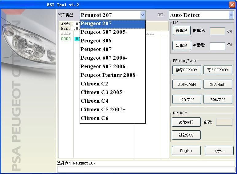 Peugeot and Citroen Km Tool Psa Bsi Tool