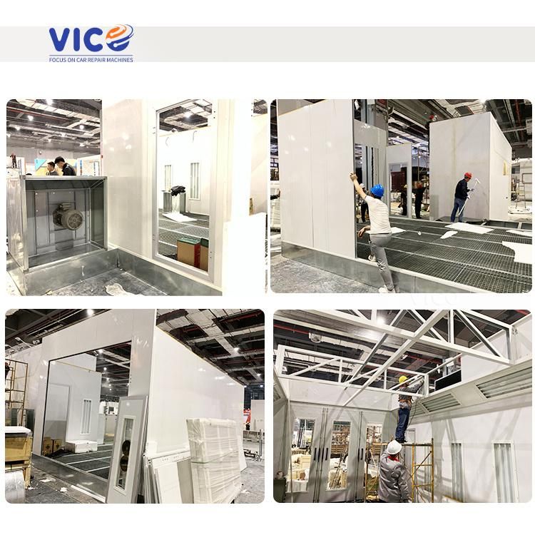 Vico European Standard Painting Booth Car Baking Oven Mixing Room