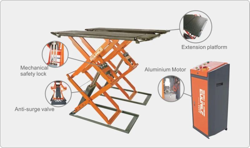 Elevator Repair Tool Full Rise Scissor Lift Hydraulic Portable Car Hoist