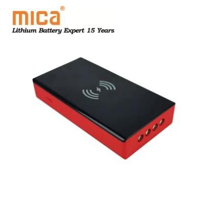 20000mAh 500A Portable Multi-Function Power Bank 12V Car Jump Starter with Wireless Charging USB