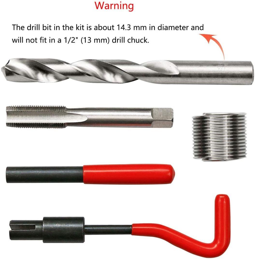 Viktec HSS Drill Helicoil Repair Kit Metric M12, M12*1.75 Thread Repair Kit