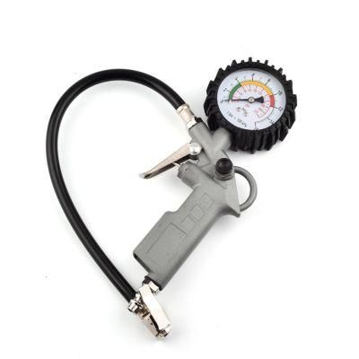 Car Tire Pressure Gauge and Inflator Mechanical Dial Tire Inflator Gauge Automobile Repair Tools