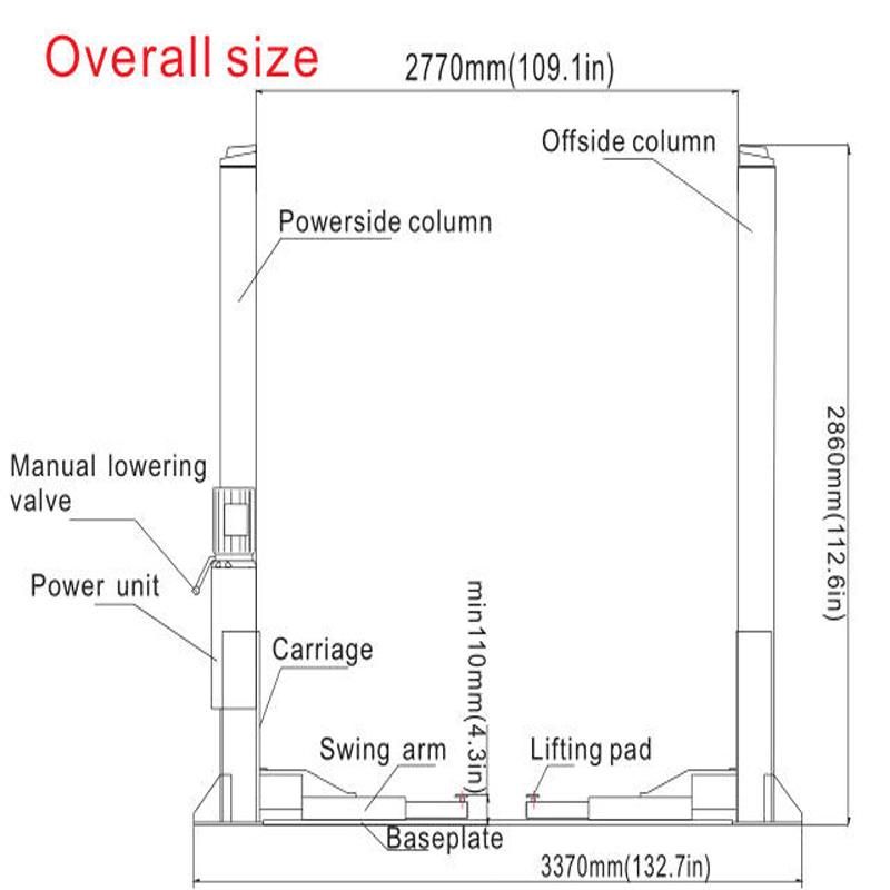 Launch Tlt240sb Two Post Car Lift