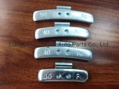 Car Accessories 5g-60g Zinc/Zn Clip on Wheel Balance Weight