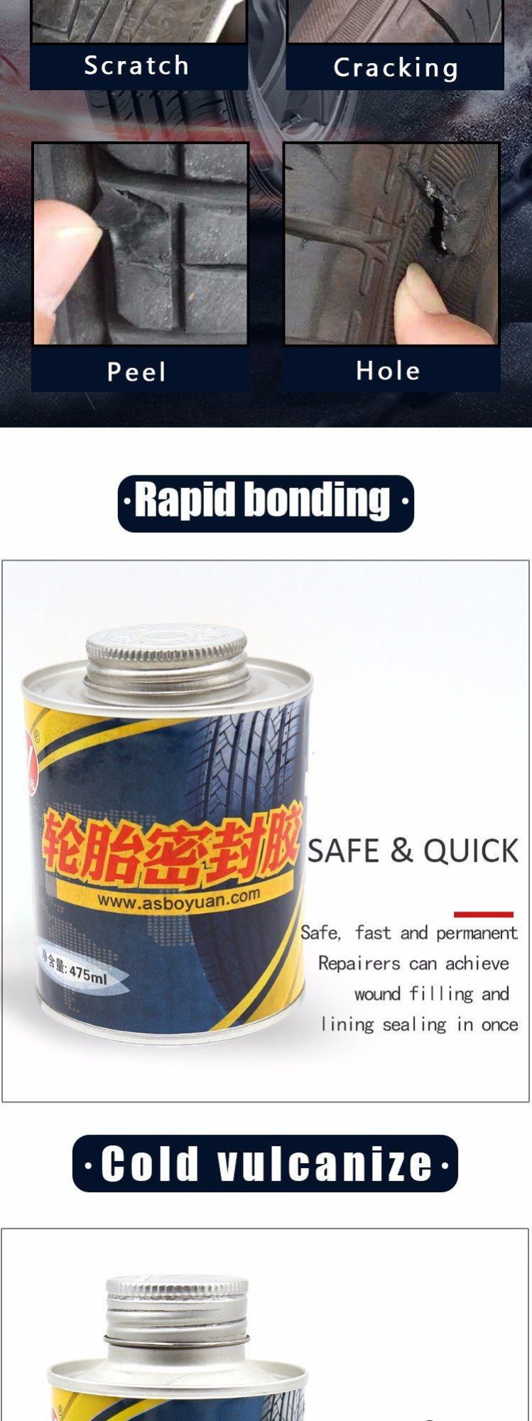 Professional High Performance Raidal Tire Repair Cold Rubber Patch