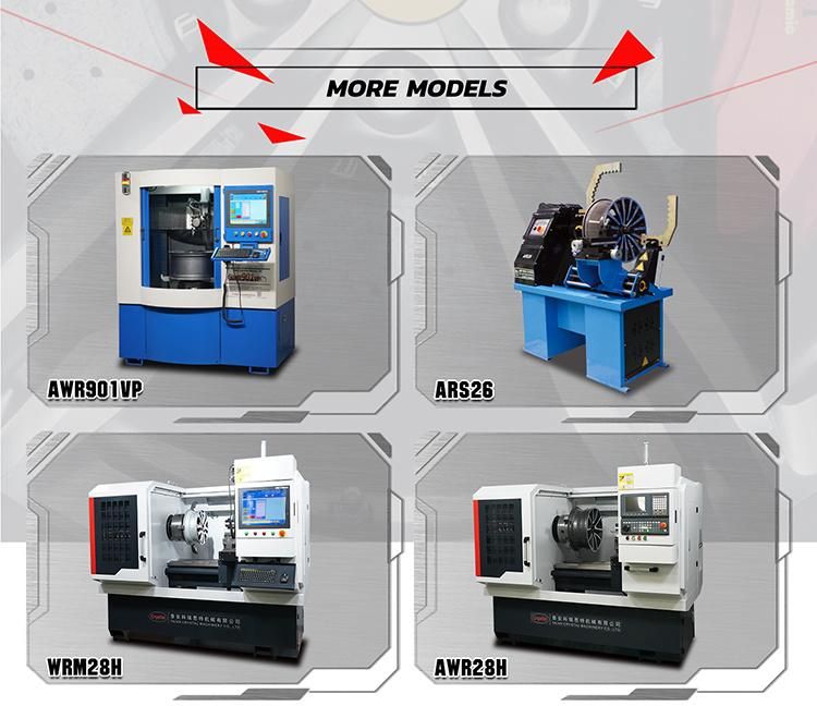 Wheel Fix CNC Lathe Rims Turning Lathe Machine Awr902vp