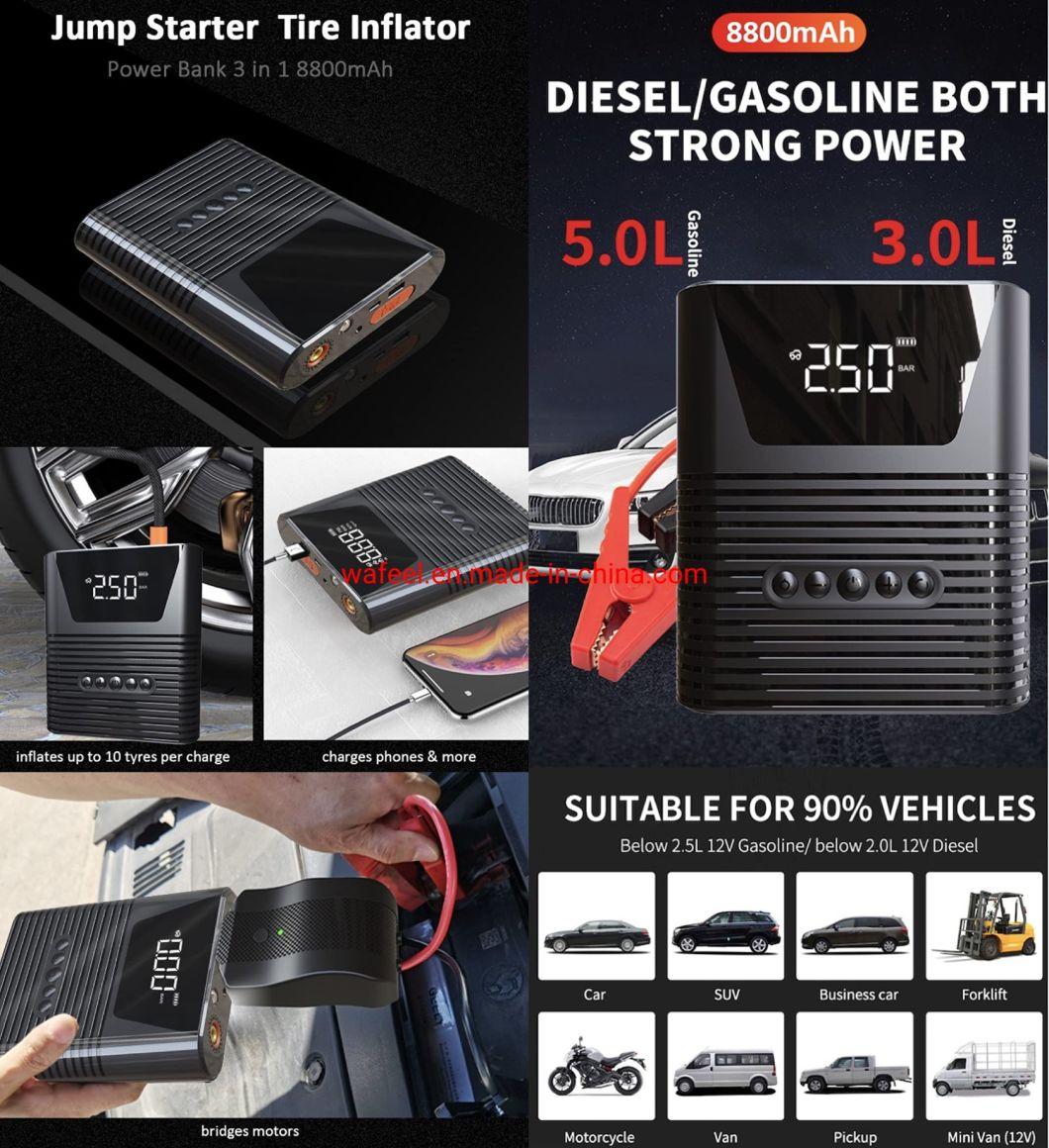 3.7V/8800mAh Battery Charger Emergency Car Jump Start, Portable Jump Starter