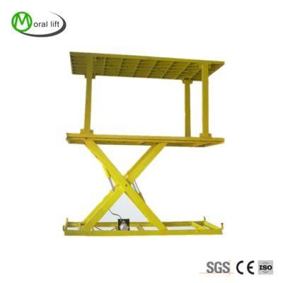 3000kg Electric Scissor Lift for Parking Lot with Double Deck