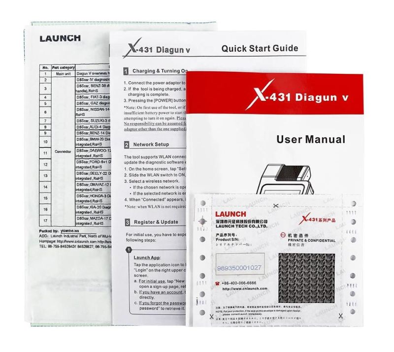 Launch Diagun V Throttle Sas Epb TPMS Full Obdii Functions