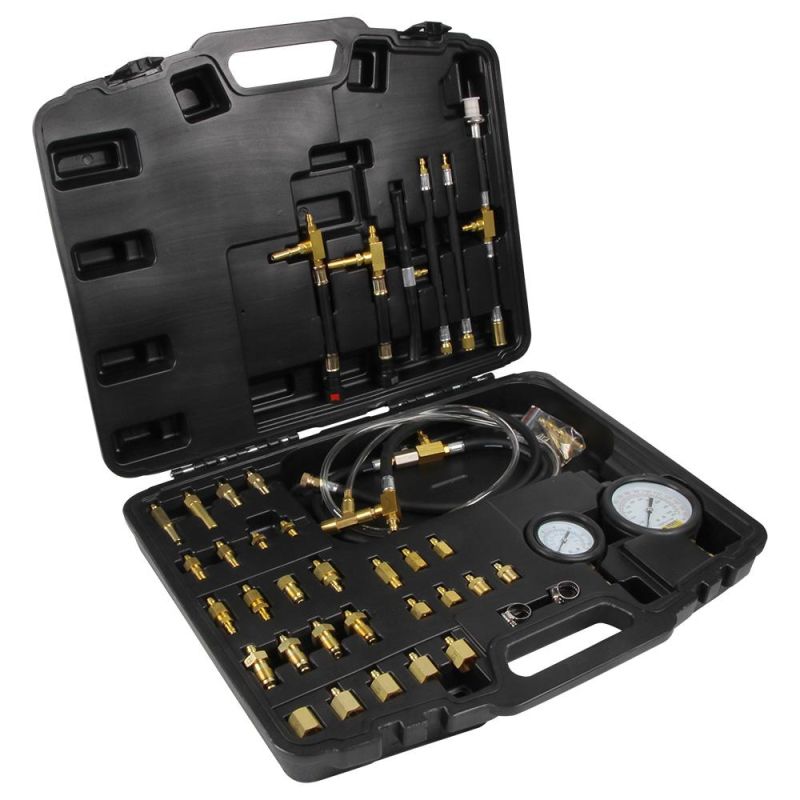 Viktec Master Automotive Tool Kit 41PCS Engine Fuel Injection Pressure Test Gauge Set