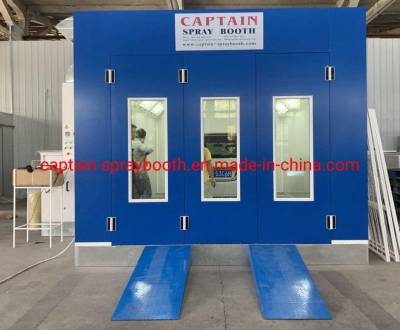 Europe Popular Model Top Fan Box with Steel Structure Car Spray Booth / Paint Booth