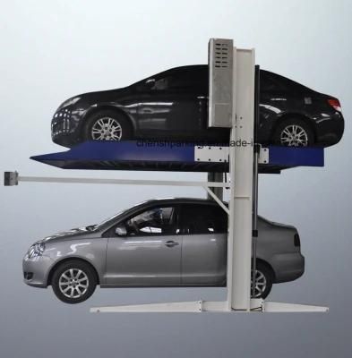 Shared Column Double Deck Car Parking Lift for 2 Vehicals