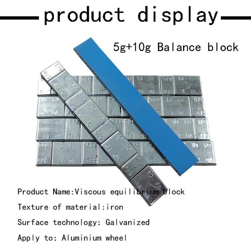 Factory Price Fe 5g X 12 blue Sticker Adhesive Wheel Balance Weight