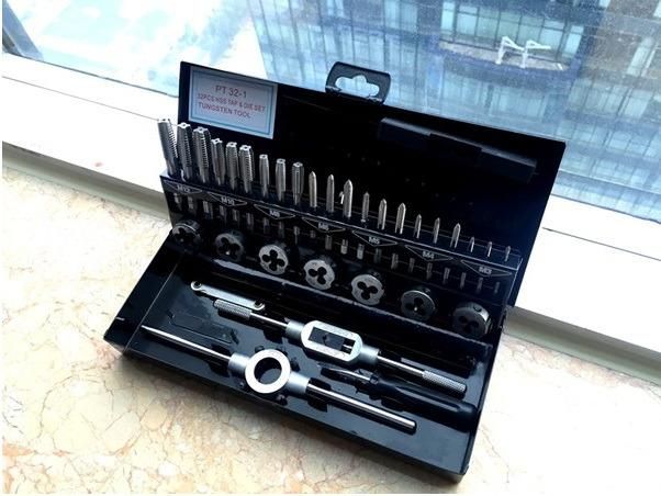 32PCS Auto Hand Metric HSS Tap and Die Set