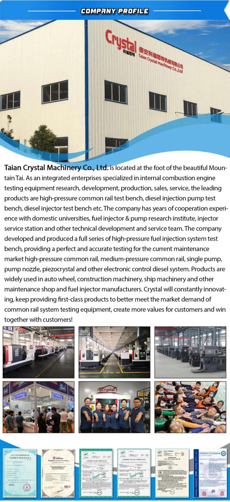 Common Rail Test Bench Hcr-318 Diesel Injector Test Bench with Automatic System