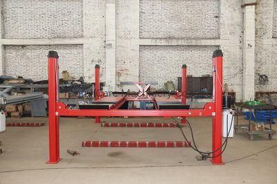 New 4000kg 4500mm 4 Post Car Lift for Sale with Wheel Alignment Function