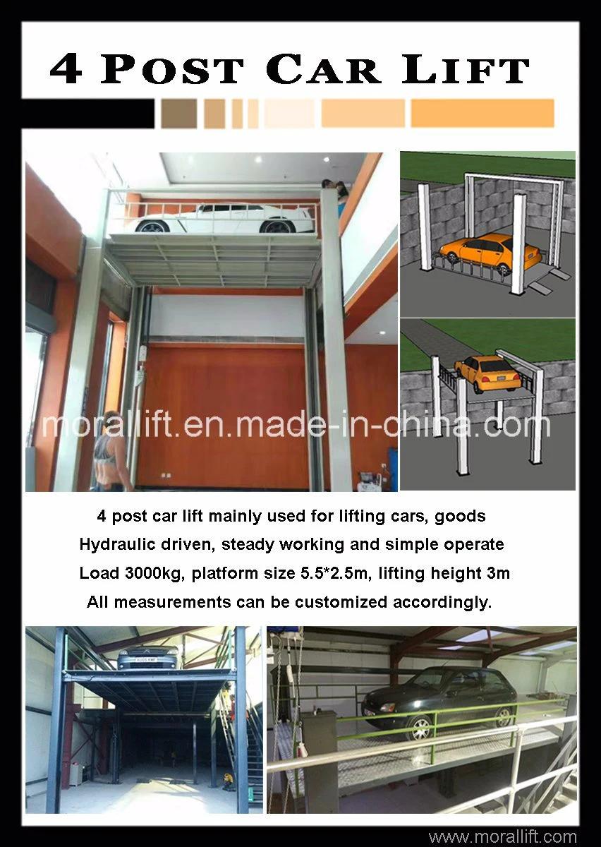 CE Approval Vertical Four Post Car Lift