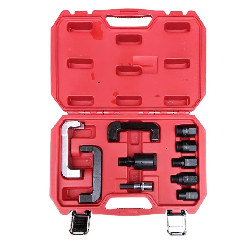 Viktec Vehicle Engine Tool Set 10PCS Diesel Injector Removal Adapter Set for Car Repair