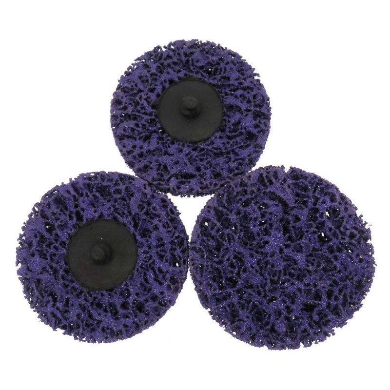 3 Inch 75mm Round Purple Quick Change Surface Conditioning Wood Stainless Steel Sanding Flap Discs for Sandstone