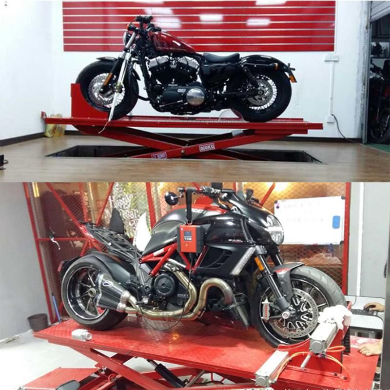 High-End Professional Pneumatic Motorcycle Lift Equipment with CE