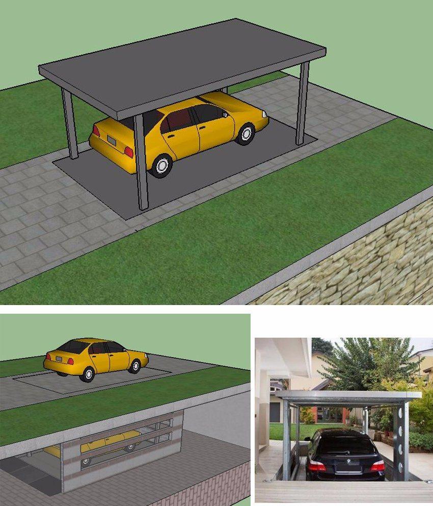 Residential Garage Car Park Scissor Hydraulic Lift with Double Deck