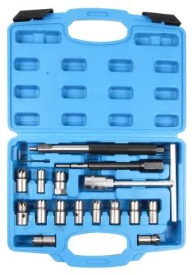 Vt01765 Ce Viktec 17PC Diesel Injector Seat Cutter Set