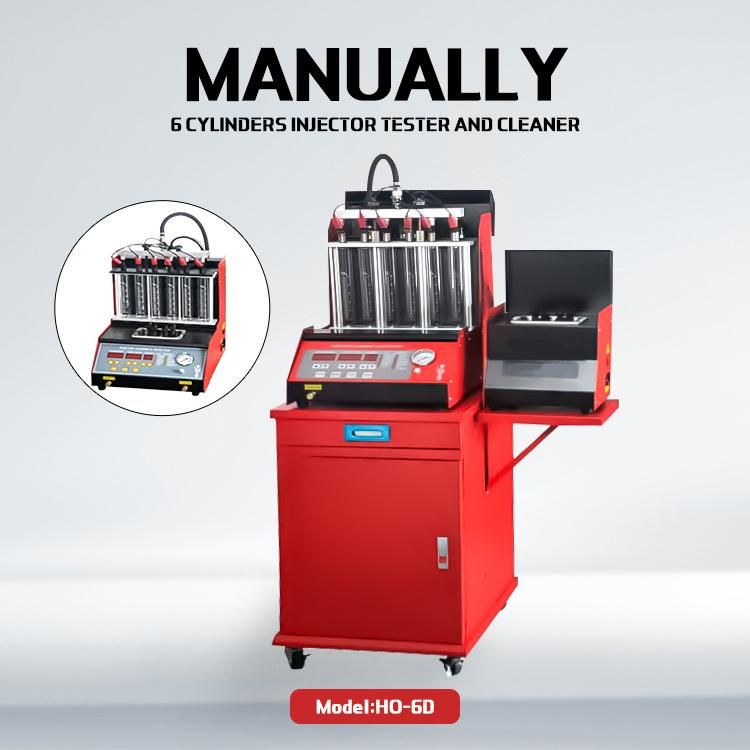 6D Manually 6 Cylinders Injector Tester and Cleaner