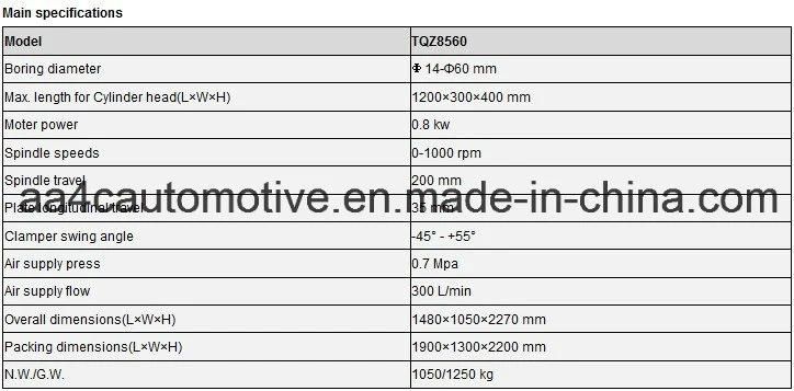 AA4c Valve Seats Boring Machine Tqz8560