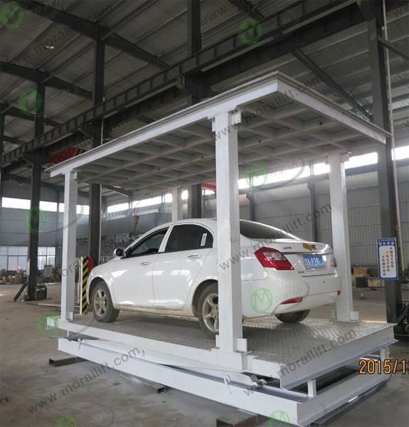 Double Car Lift Hydraulic Invisible Scissor Car Lift With Roof