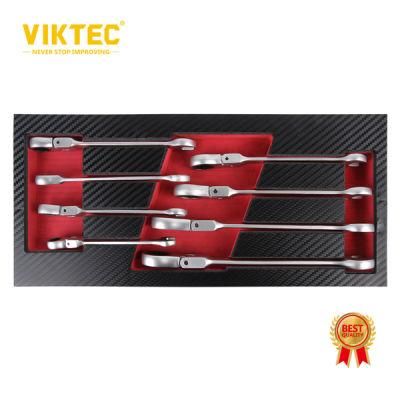 8PC Flexible Ratchet Combination Wrench Set (VT05095)