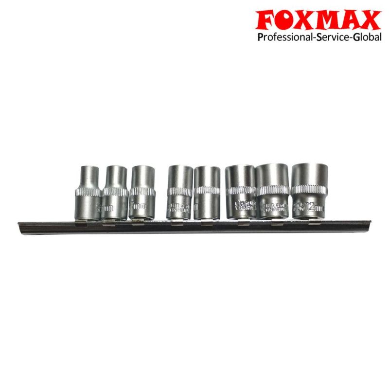 Perfect 1/4′′ 8PCS CRV Metal Socket Set (FST-44)