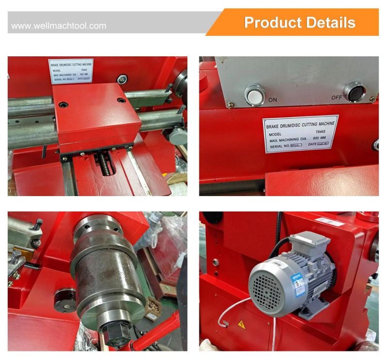 T8465 Car Brake Drum and Disc Cutting Lathe Machine from China