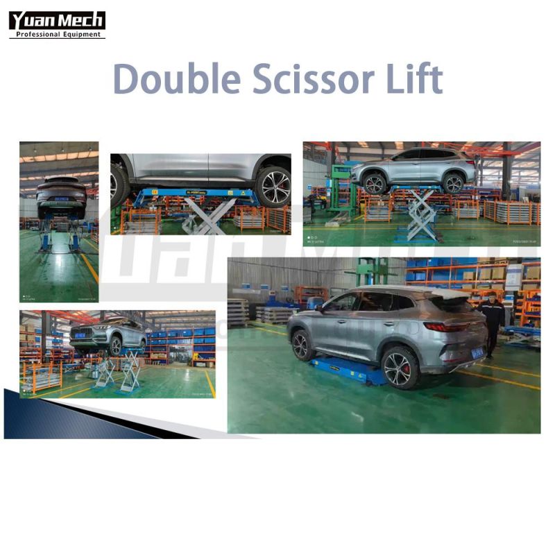 Hydraulic Auto Car Lift Machine Full Rise Thin Scissor Lift