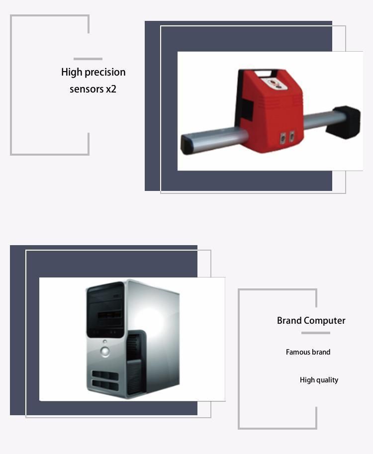 Portable Machine Wheel Alignment with Sensors