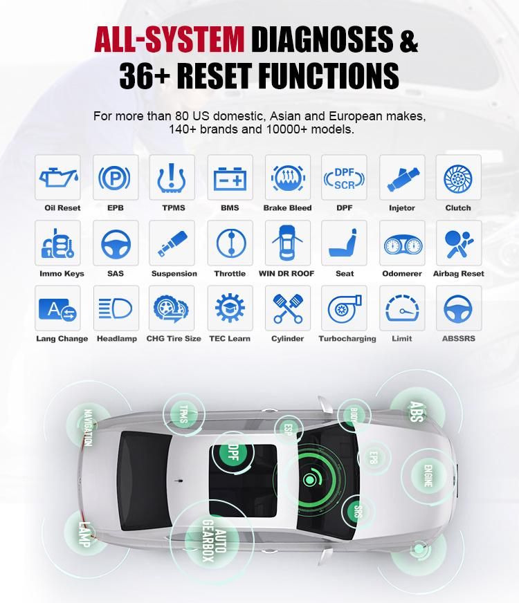 Autel Elite Auto Diagnostic Tool for All Cars Vcad Volvo/Volvo Truck Vcads Diagnostic Tool