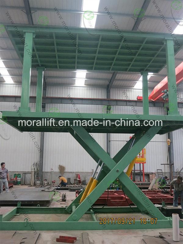 CE Certificated Double Deck Underground Car Lift Platform