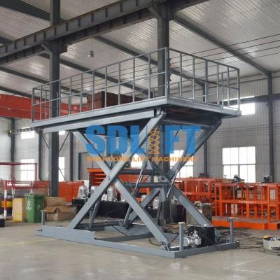 Manual Type Auto Scissor Lift Hydraulic Car Lift Elevator for Car Parking