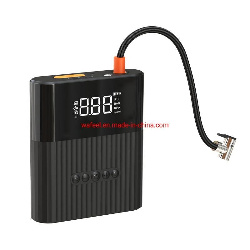 LCD Screen Digital Display Car Air Pump Tire Inflator 8800mAh Power Bank Jump Starter