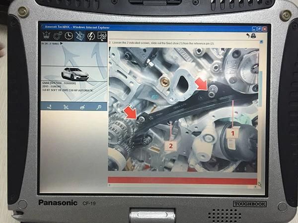 Mdvci Maserati Detector SD3 Support Programming and Diagnosis with Maintenance Data Installed on Panasonic CF19 Ready to Use