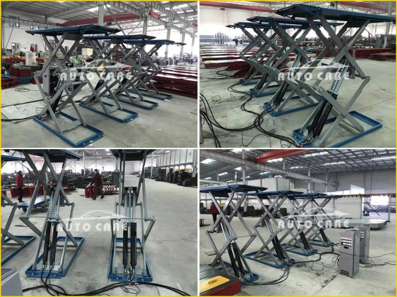 3000kg on Floor Ultrathin Small Scissor Car Lift with Ce