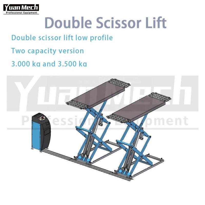 Hydraulic Auto Car Lift Machine Full Rise Thin Scissor Lift