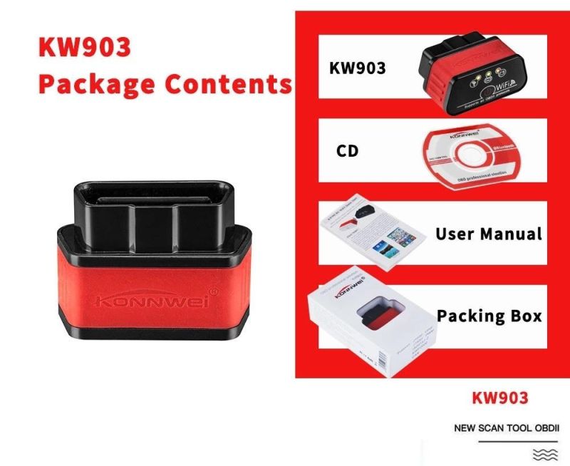 Turque Free Used Auto Diagnostic Tool OBD WiFi Bluetooth for 12V Gasoline Cars and Diesel Cars